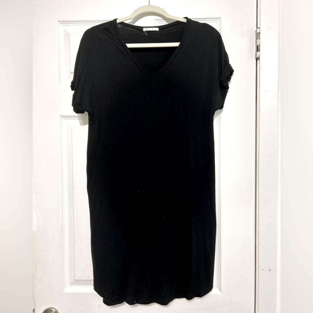 Anistar black T-shirt dress size medium